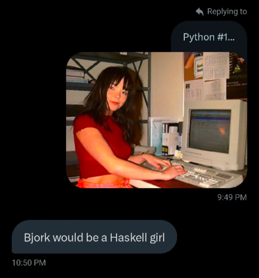 bjork is a haskell girl